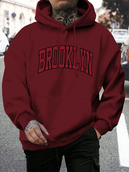 Brooklyn Hoodie – Unisex Kapuzenpullover im College-Stil