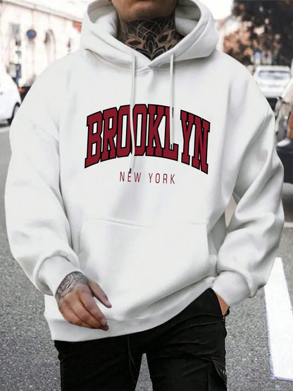 Brooklyn Hoodie – Unisex Kapuzenpullover im College-Stil