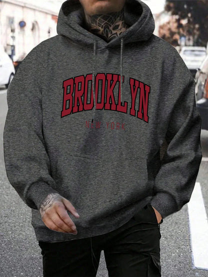 Brooklyn Hoodie – Unisex Kapuzenpullover im College-Stil