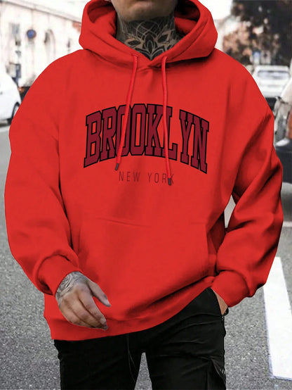 Brooklyn Hoodie – Unisex Kapuzenpullover im College-Stil
